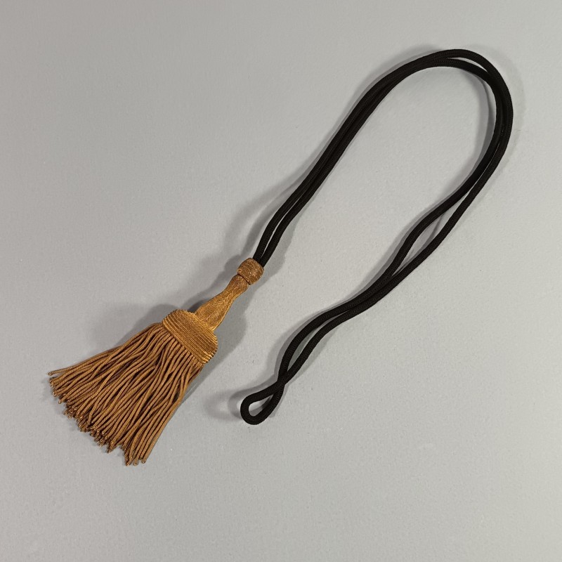 DRAGONNE AVEC FRANGES EN CANNETILLE DOREE POUR SABRE FRANCAIS OFFICIER MODELE 1822 1845 1882